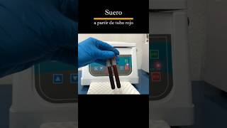 Centrifugación de muestras para obtener suero tutorial shorts calidadenlaboratorios [upl. by Materse]