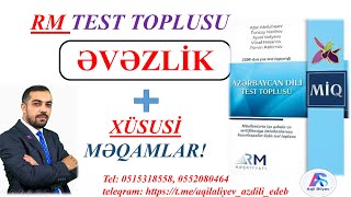 RM TEST BANK ƏVƏZLİK miq buraxılış abituryent sertifikasiya grammar lesson study [upl. by Ettennaj]