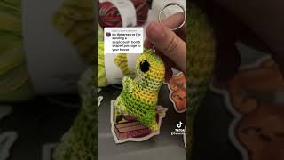 crochet amigurumi dinosaur keychain [upl. by Ainav934]