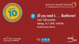 MenschMusikFestival 2024  All you need is … Beethoven  Sonntag 17112024 1400 Uhr [upl. by Tniassuot588]