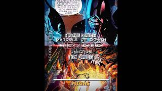 Unicron vs Marquis of Death  fyp edit viral marvel transformers comics fantasticfour prime [upl. by Onitnevuj27]