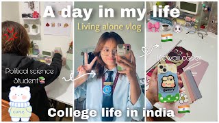 A day in my life as a political science student living alone in india🇮🇳Aesthetic Vloglivingalone [upl. by Jules330]