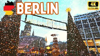 BERLIN 😍 WEIHNACHTSMARKT an der Gedächtniskirche 2023 Edition 🎅 4K Walking Tour 🧟‍♂️ [upl. by Irtemed]