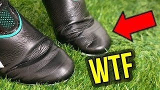 THE WORLDS FIRST LACELESS LEATHER FOOTBALL BOOTS [upl. by Nelyaw]