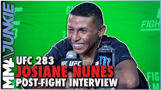 Josiane Nunes Had No Doubt About Decision Win Over Zarah Fairn  UFC 283 [upl. by Marilee]