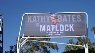 Matlock amp Disney Halloween Billboard Sunset Blvd Los Angeles California USA October 19 2024 [upl. by Dody]