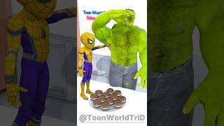 SpiderMan Secretly Eats Hulk’s Choco Macaron 🍫🍪 gta [upl. by Heloise647]