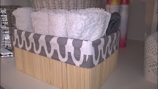 DIY Rangement ♻ panier avec une boîte à chaussures [upl. by Olympe]