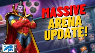 MASSIVE Arena Changes coming to Marvel Strike Force [upl. by Einneb]