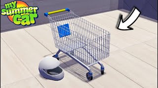 NEW DRIVABLE SHOPPING CART  FASTEST VEHICLE IN PERAJARVI  My Summer Car Mod 80 [upl. by Ettennahs]