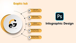 infographic design tutorial photoshop [upl. by Otiv]