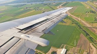 Beautiful Approach Amsterdam Schiphol British Airways Boeing 737400 Landing 1080p HD [upl. by Treharne]