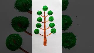 Tree Acrylic Painting For Kids tree trending painting shorts art colors drawing draw [upl. by Konopka573]