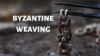 HOW TO MAKE A BYZANTINE WEAVING  TUTORIAL [upl. by Rahm]