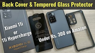 Xiaomi 11i amp 11i Hypercharge Back Cover with Lens Protector amp Tempered Glass Screen Protector [upl. by Haniraz]