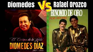 ☆Diomedes Díaz VS Rafael Orozco parte1exitos vallenatos [upl. by Laenej]