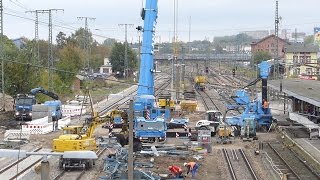 Neubrandenburg Sanierung Bahnhof 12102016 [upl. by Baugh15]