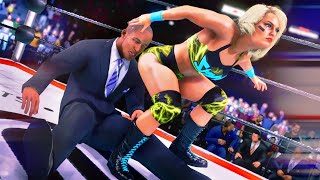 WWE 2k20 Toni Storm vs Byron Saxton Intergender Gyaku Wrestling [upl. by Glantz]