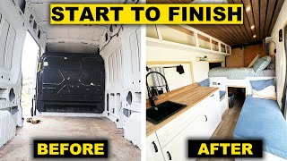 DIY CAMPER VAN CONVERSION FULL BUILD TIMELAPSE [upl. by Alasdair]