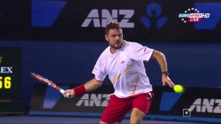 2014 AO Wawrinka forehand hd [upl. by Nigam659]