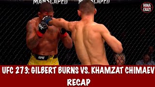 UFC 273 Gilbert Burns vs Khamzat Chimaev Recap [upl. by Ivie97]