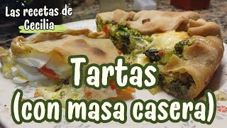 MASA DE TARTAS E IDEAS PARA DOS RELLENOS [upl. by Blythe695]