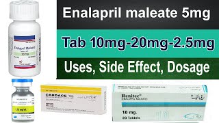 Enalapril Maleate tablets ip 5mg 10mg 20mg 25mg tablets uses Dosage and side effects  Hindi [upl. by Anilatac]