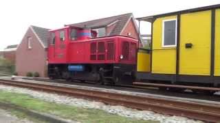 Rangieren mit Lok quotEmdenquot der Borkumer Kleinbahn [upl. by Aynod]