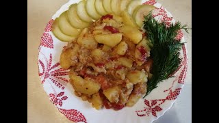 Жаркое из свинины с картошкой 🍲Рецепт простой и быстрый Никто не останется голодным🍴 [upl. by Hemphill915]