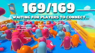 We played Fall Guys levels with 169 players [upl. by Chiaki179]