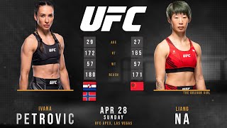 IVANA PETROVIC vs LIANG NA Full Fight UFC [upl. by Grimbly]