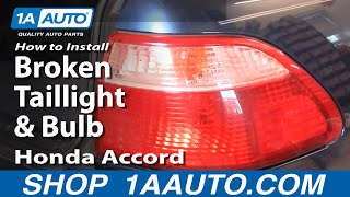 How to Replace Tail Light 9800 Honda Accord [upl. by Naillimixam255]