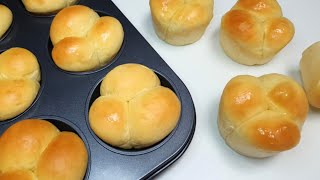 CLOVERLEAF DINNER ROLLS l Pinoy juicy bites [upl. by Ahseinad]