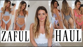 ZAFUL SWIMWEAR HAUL AND TRY ON  BIKINI amp SWIMSUIT [upl. by Augustin664]