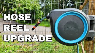 How to Install Gardena Retractable Hose Reel on 4quotx4quot [upl. by Eendyc]