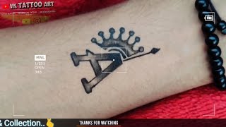 Creating a Stunning Letter A Hand Tattoo Using a Pen  StepByStep Guide [upl. by Calendra]