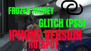 FROZEN MONEY GLITCH IS BACK PS5 IPHONE HOTSPOT VERSION GTA ONLINE 168 2024 [upl. by Nikolos]