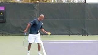 James Blake Slow Motion First and Second Serve [upl. by Arther]