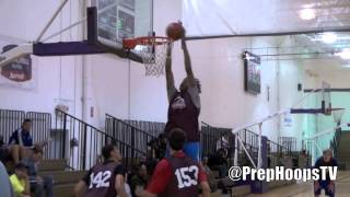 Michigan State commit Deyonta Davis 2015 Muskegon DOMINATES the BankHoopscom showcase [upl. by Margeaux]