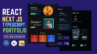 Building a Modern Responsive Portfolio Website with React Nextjs TypeScript and Tailwind CSS [upl. by Ainatit378]
