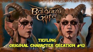 Tiefling  Original Female Character Creation 43  BALDUR´S GATE 3 [upl. by Stretch41]