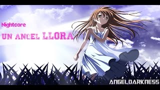 nightcore  un angel llora  letra [upl. by Manda93]