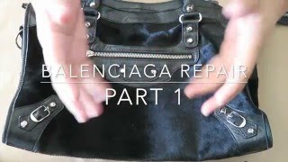 Balenciaga Repair Part 1  Damaged and Peeling Edge Coating on Handles [upl. by Eillil]