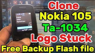 Nokia Clone 105 Ta 1034 Logo hangHow Flash China Clone Nokia Keypad PhoneUrdu Arabic English file [upl. by Nerrol183]