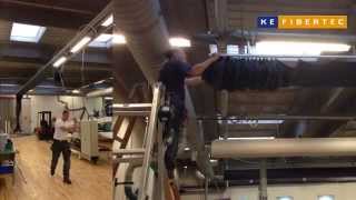 Easy installation of textile ducts with SafeSlider [upl. by Helena383]