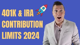 INCREASED 401k amp IRA Contribution limits for 2024 1 BIG CHANGE 🚀 [upl. by Yelnoc892]