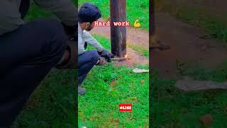 Hard work 💪 please subscribe 🙏shorts viral song telugufolksongs [upl. by Arahat]