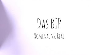 Das Bruttoinlandsprodukt  nominales vs reales BIP [upl. by Drummond677]