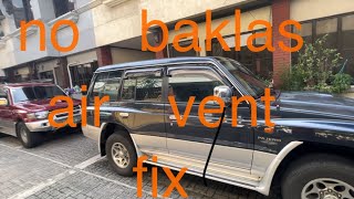 Pajero No Baklas dashboard air vent Fix [upl. by Aroel]