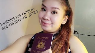 Mabilis na online appointment passport renewal 2021 onlineappointment passportrenewal newnormal [upl. by Masera]